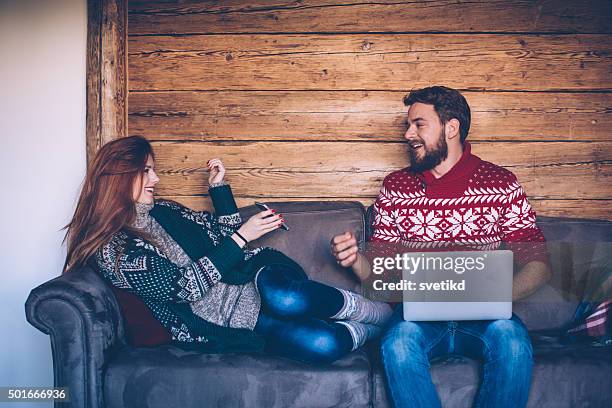 keeping connected as a couple - hot wife stockfoto's en -beelden