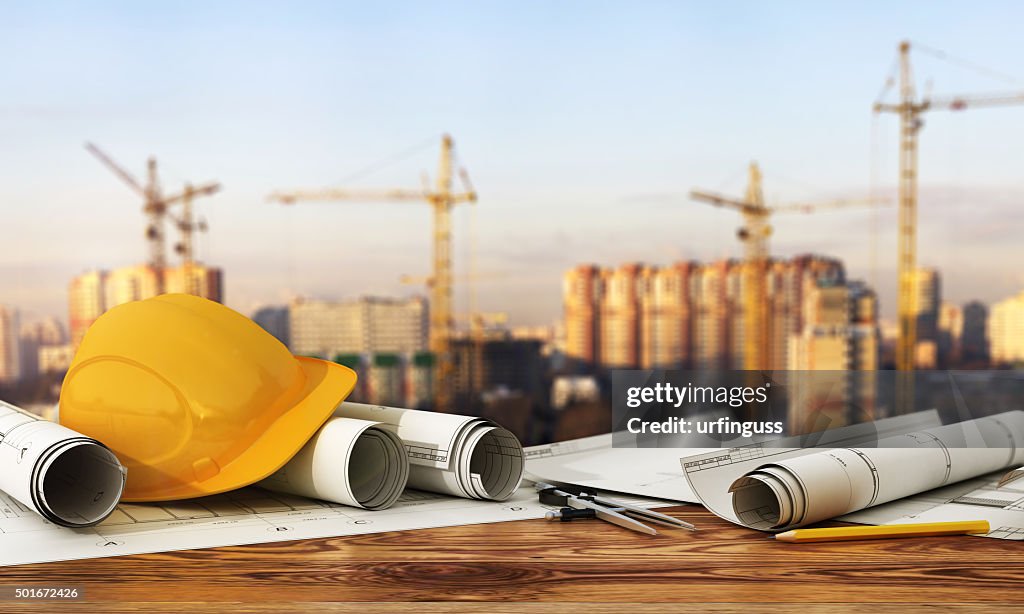 Concept of construction and design.