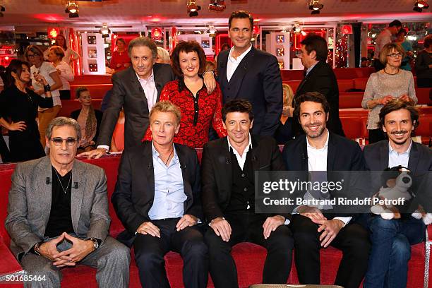 Michel Drucker, Anne Roumanoff, Olivier Minne, Gerard Lanvin, Franck Dubosc, Main Guest of the Show, Singer Patrick Bruel, Ben and Arnaud Tsamere...