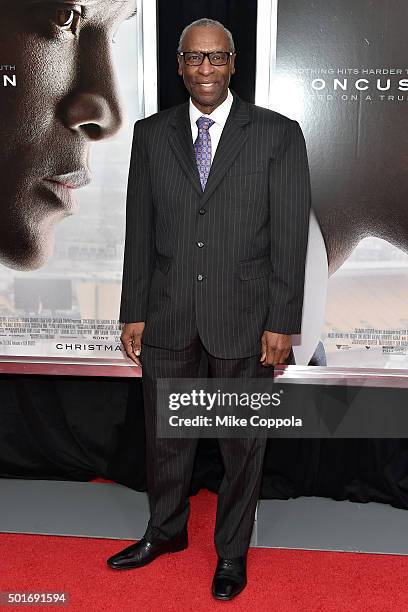 Floyd H. Flake attends the"Concussion" New York Premiere at AMC Loews Lincoln Square on December 16, 2015 in New York City.