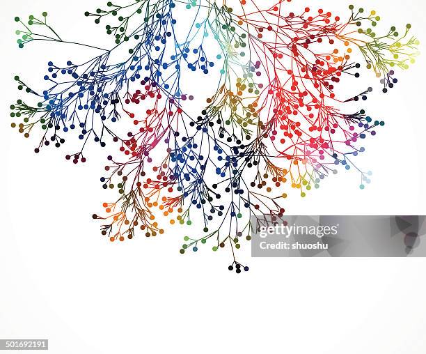 abstract color floral pattern background - piece of cake white background stock illustrations