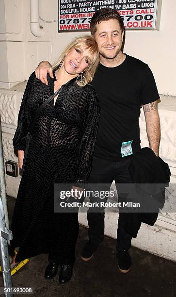 Jo Wood and Tyrone Wood at the Scala in Kings Cross on December 16, 2015 in London, England.