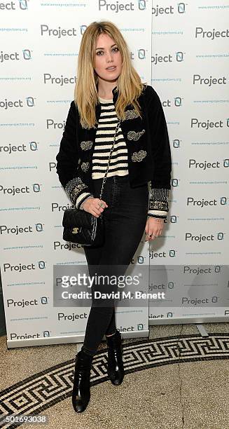 Kara Rose Marshall attends the Project-0 Wave Makers Marine Conservation concert at Scala on December 16, 2015 in London, England.