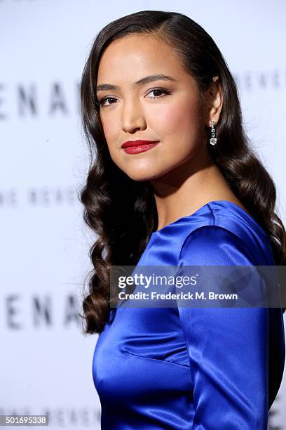 Actress Grace Dove attends the premiere of 20th Century Fox and Regency Enterprises' "The Revenant" at the TCL Chinese Theatre on December 16, 2015...