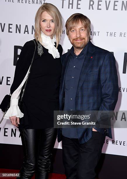 Janne Tyldum and Morten Tyldum attend the premiere of 20th Century Fox and Regency Enterprises' "The Revenant" at the TCL Chinese Theatre on December...