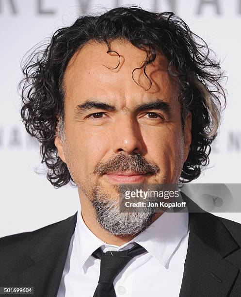 Director Alejandro Gonzalez Inarritu arrives at the Los Angeles Premiere "The Revenant" at TCL Chinese Theatre on December 16, 2015 in Hollywood,...