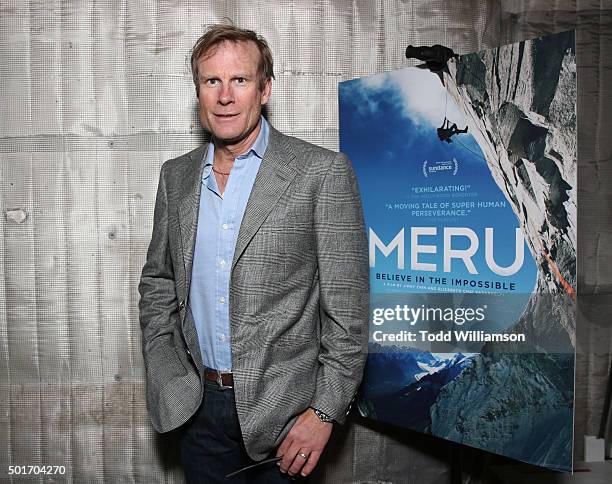 Conrad Anker attends a Celebration of MERU Screening And Reception at RED Studios on December 16, 2015 in Los Angeles, California.