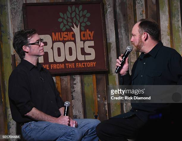 Host Craig Havighurst interviews John Carter Cash during John McEuen's 70th Birthday Christmas Jam at Music City Roots Live from the Factory on...