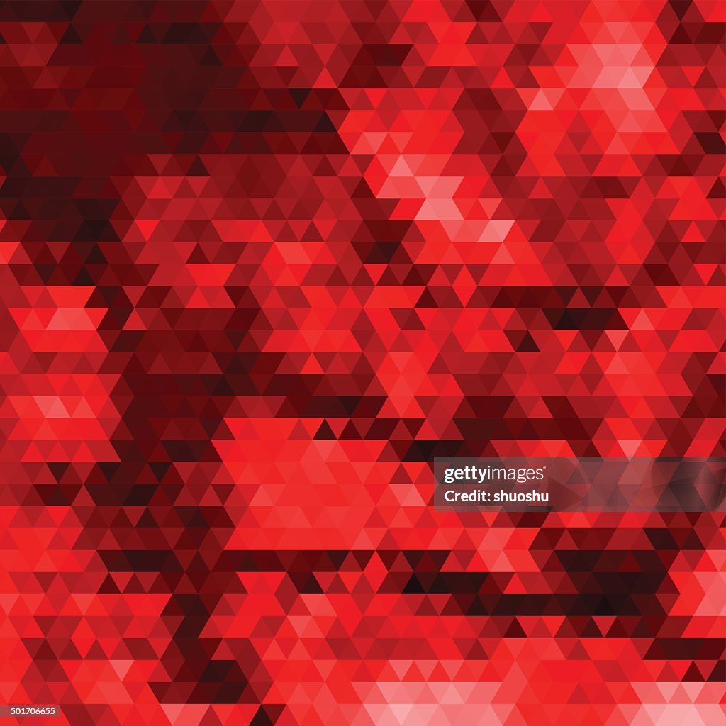 Abstract Red Triangle Pattern Background High-Res Vector Graphic ...