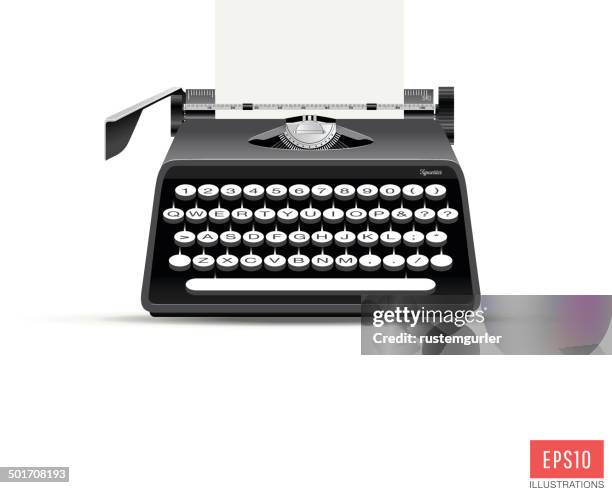 typewriter - typewriter isolated stock illustrations