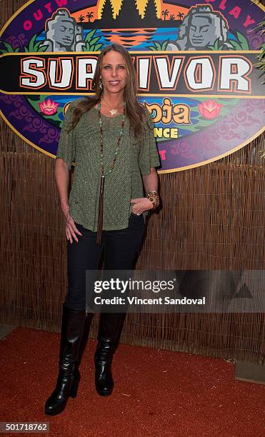 Tv personality Kimmi Kappenberg attends CBS's "Survivor: Cambodia - Second Chance" photo op at CBS Television City on December 16, 2015 in Los...