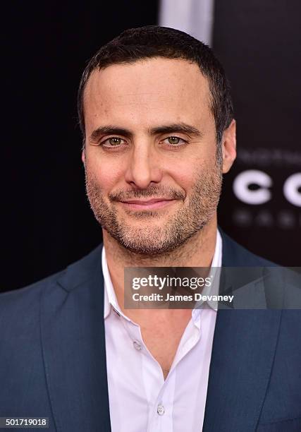 Dominic Fumusa attends the "Concussion" premiere at AMC Loews Lincoln Square on December 16, 2015 in New York City.