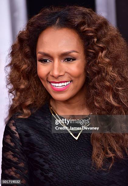 Janet Mock attends the "Concussion" premiere at AMC Loews Lincoln Square on December 16, 2015 in New York City.