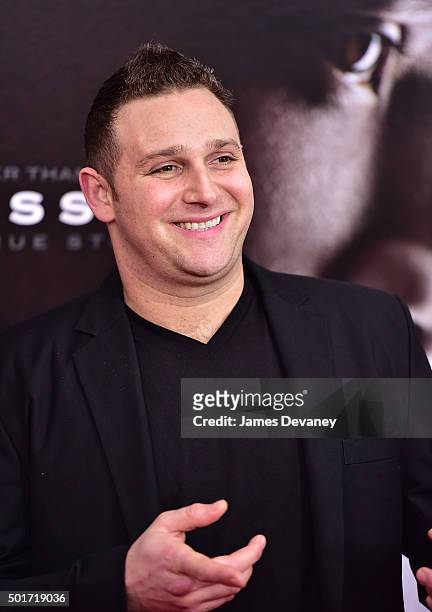 Chris Nirschel attends the "Concussion" premiere at AMC Loews Lincoln Square on December 16, 2015 in New York City.