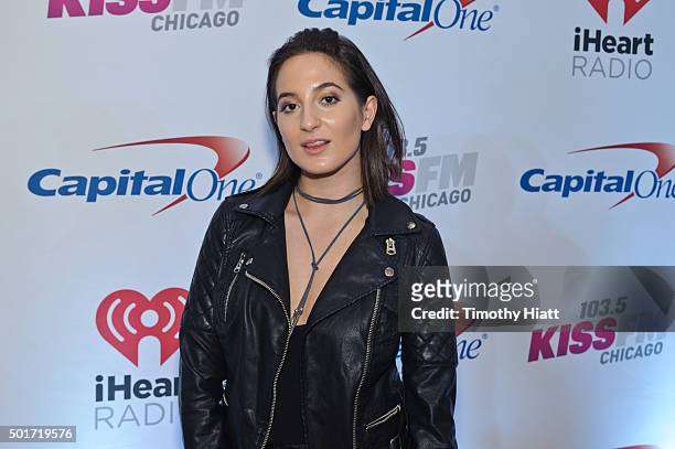 Chloe Angelides attends the Chicago Stop of the 2015 iHeartRadio Jingle Ball at Allstate Arena on December 16, 2015 in Chicago, Illinois.