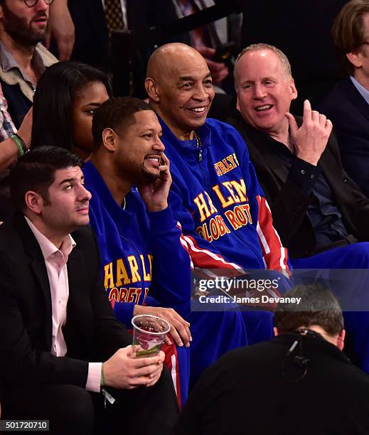 Curly Neal attends the Minnesota Timberwolves vs New York Knicks game at Madison Square Garden on December 16, 2015 in New York City.