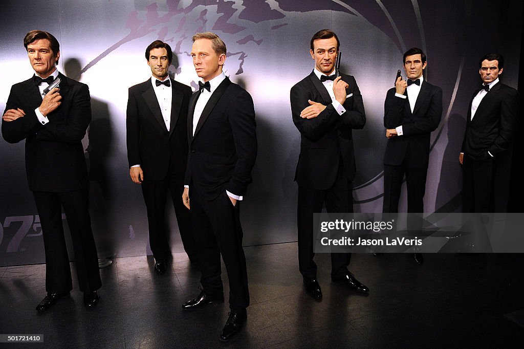 Madame Tussauds Hollywood Reveals All Six James Bonds In Wax With Special Guest George Lazenby