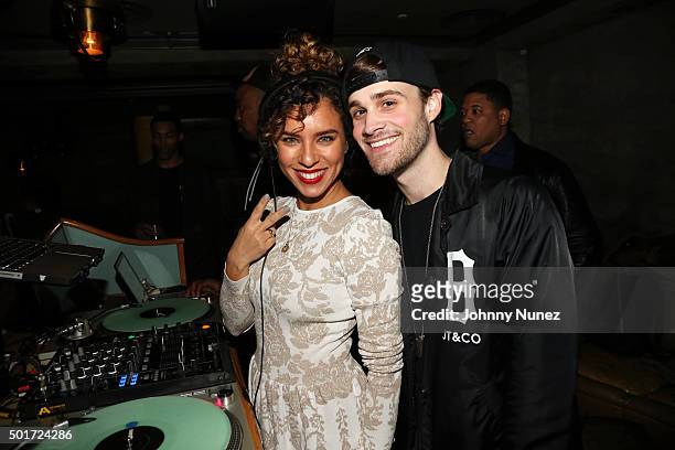 Ms. Nix and Marco Foster attend the 9th Annual Christmas Joint Charity Event at The Gilded Lily on December 16 in New York City.