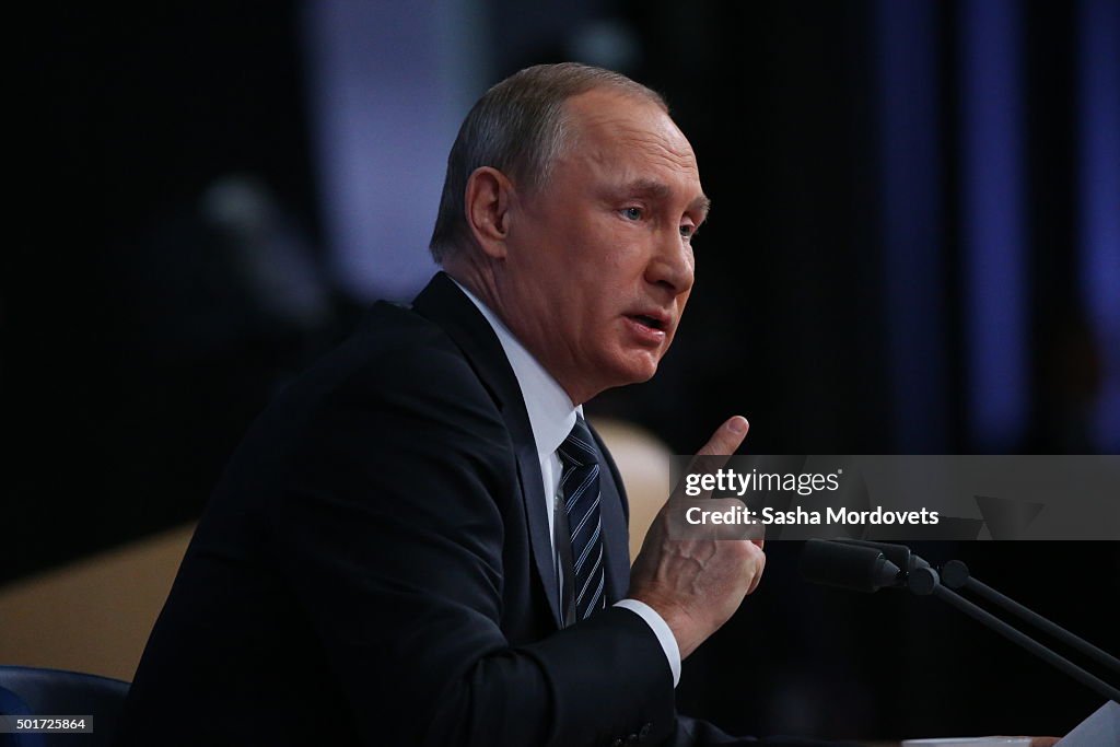 Russian President Vladimir Putin Holds His Annual Press Conference