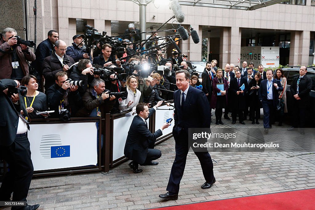 European Leaders Attend The European Council Meeting In Brussels