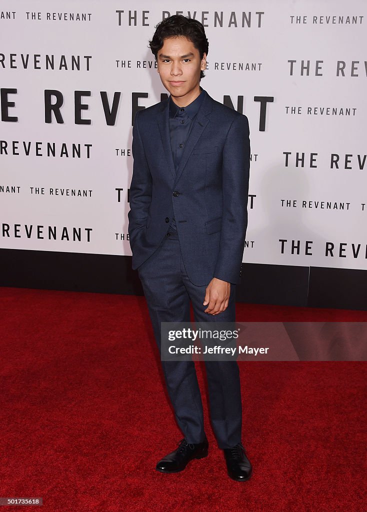 Premiere of 20th Century Fox And Regency Enterprises' "The Revenant" - Arrivals