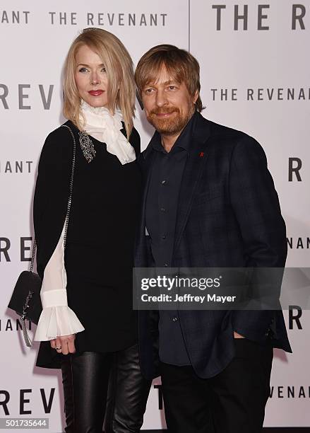 Janne Tyldum and director Morten Tyldum arrive at the Premiere of 20th Century Fox And Regency Enterprises' 'The Revenant' at TCL Chinese Theatre on...