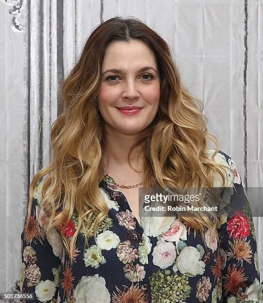 Drew Barrymore attends AOL BUILD Series: Drew Barrymore, "Wildflower" at AOL Studios In New York on December 17, 2015 in New York City.