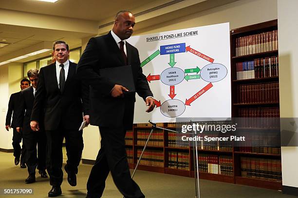 Robert Capers, U.S. Attorney for the Eastern District, enters a news conference with other lawyers and members of the F.B.I. In Brooklyn after the...