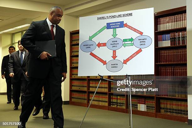 Robert Capers, U.S. Attorney for the Eastern District, enters a news conference with other lawyers and members of the F.B.I. In Brooklyn after the...