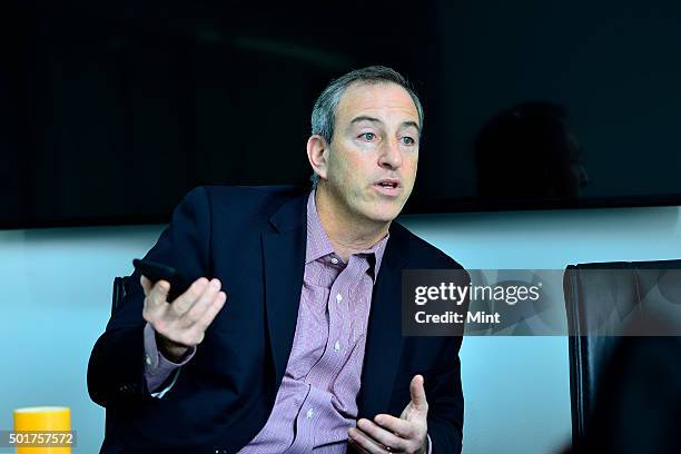 Josh Macht, Group Publisher and Executive Vice-President, Harvard Business Review Group, during an interview on December 10, 2015 in New Delhi, India.