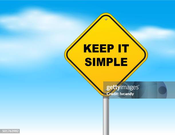 keep it simple - keep it simple stock illustrations