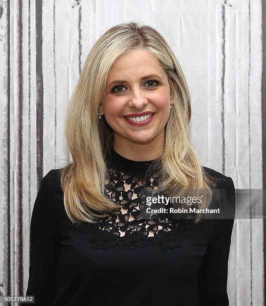 Sarah Michelle Gellar attends AOL BUILD Series: Sarah Michelle Gellar Discusses Her New Company "Foodstirs" at AOL Studios In New York on December...
