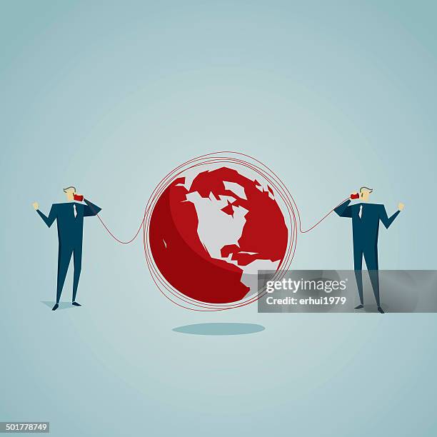 global communications - hello world stock illustrations