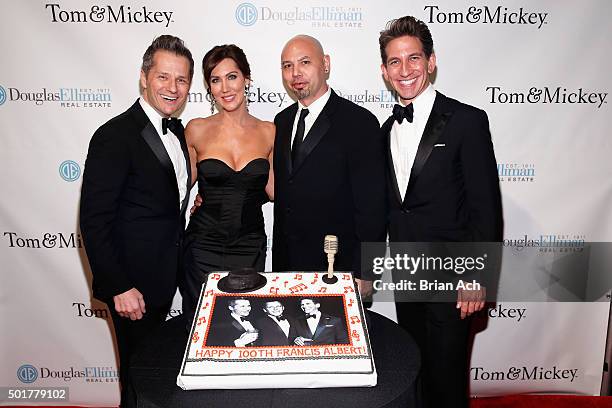 Melissa Short Zapin and Keith Miller attend the Sinatra 100 Holiday Spectacular hosted By Tom Postilio & Mickey Conlon at The Edison Ballroom on...