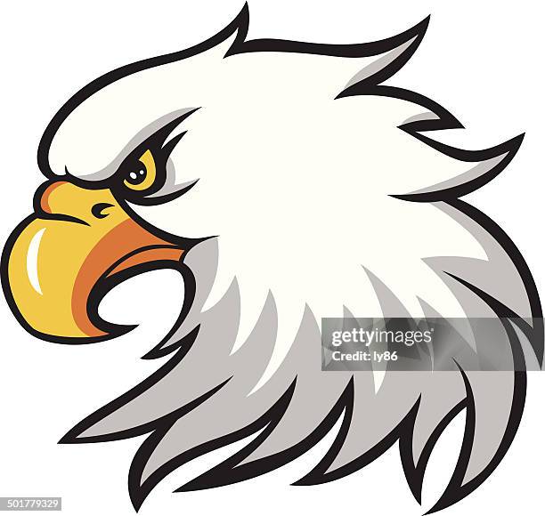 eagle head - golden eagle stock illustrations