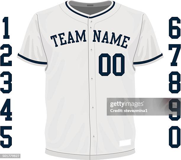 baseball jersey - baseball uniform stock illustrations