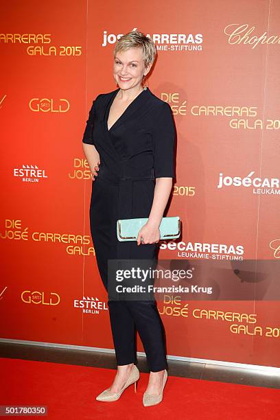 Karen Heinrichs attends the 21th Annual Jose Carreras Gala at Hotel Estrel on December 17, 2015 in Berlin, Germany.