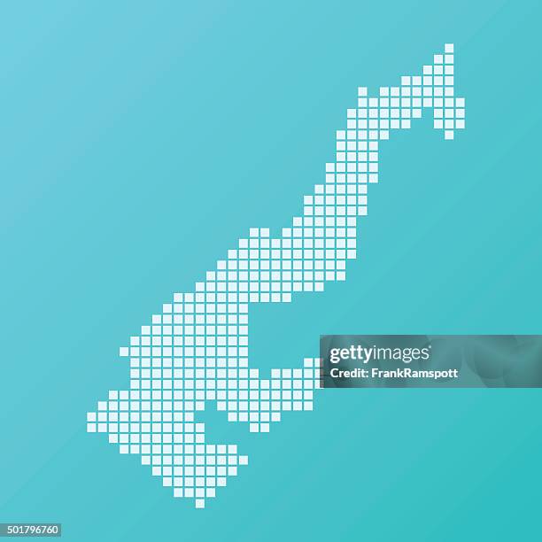 monaco map basic square pattern turquoise - monaco stock illustrations