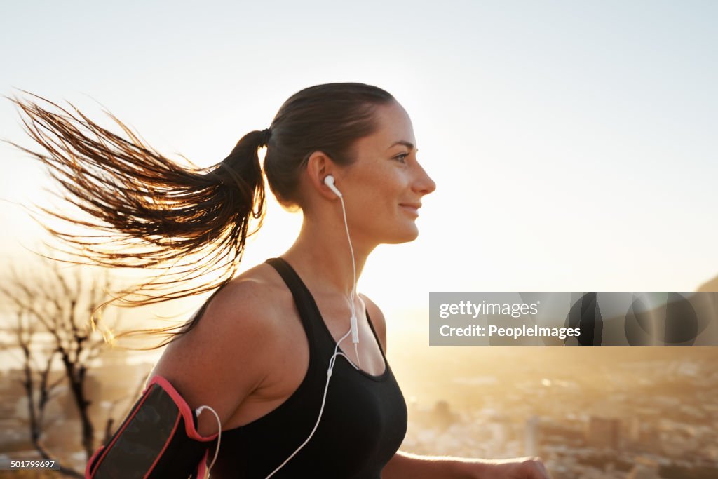 Music is the only motivation she needs