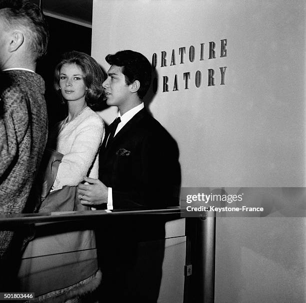 American Singer Paul Anka s Wedding With Anne De Zogheb At Paris' 16th Arrondissement Town Hall, in Paris, France, on February 16, 1963.
