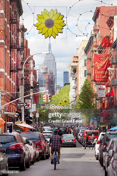 long view of little italy - little italy stock pictures, royalty-free photos & images