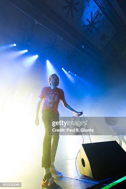 Aaron Bruno of AWOLNATION performs on stage at the Radio 105.7 Holiday Spectacular at The Tabernacle on December 17, 2015 in Atlanta, Georgia.