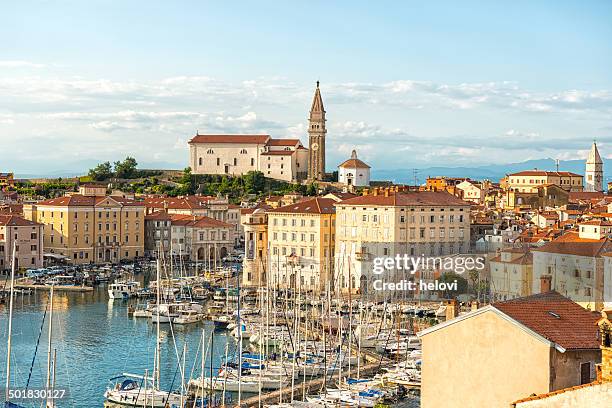 piran eslovenia - eslovenia fotografías e imágenes de stock