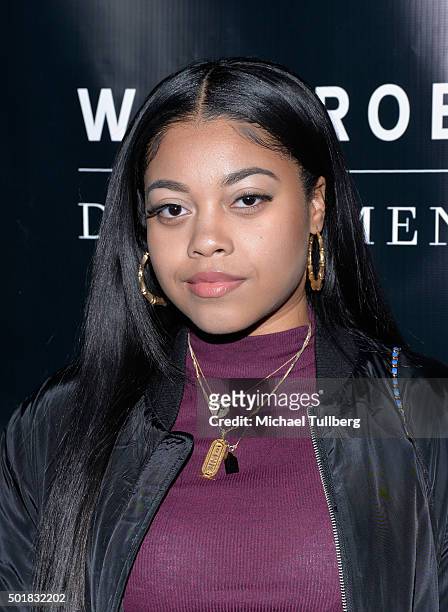 Destiny Jones, daughter of hip-hop artist Nas, attends the grand opening of the Wardrobe Department LA store at Wardrobe Department on December 17,...