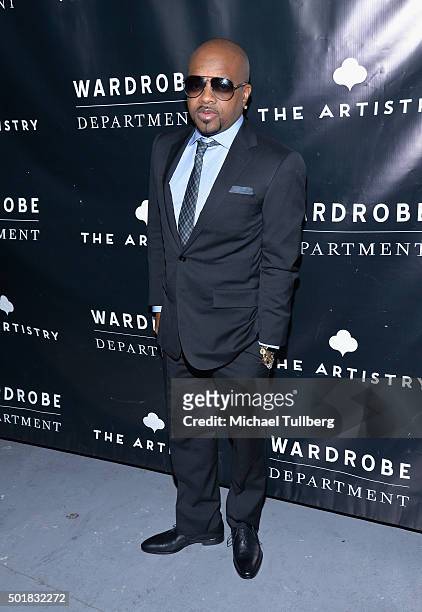 Hip-hop artist Jermaine Dupri attends the grand opening of the Wardrobe Department LA store at Wardrobe Department on December 17, 2015 in Los...