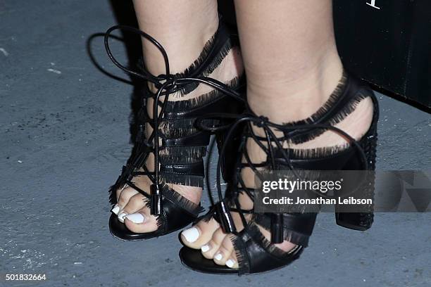 India Westbrooks attends the Wardrobe Department LA grand opening at Wardrobe Department on December 17, 2015 in Los Angeles, California.