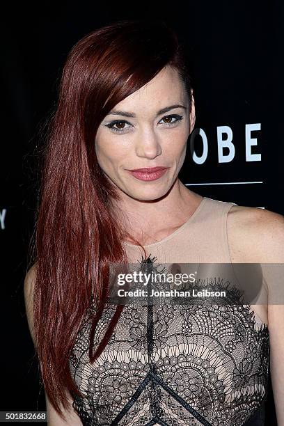 Jessica Sutta attends the Wardrobe Department LA grand opening at Wardrobe Department on December 17, 2015 in Los Angeles, California.