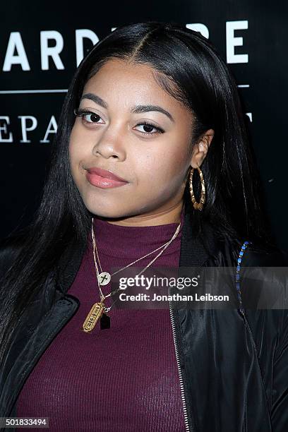 Destiny Jones attends the Wardrobe Department LA grand opening at Wardrobe Department on December 17, 2015 in Los Angeles, California.