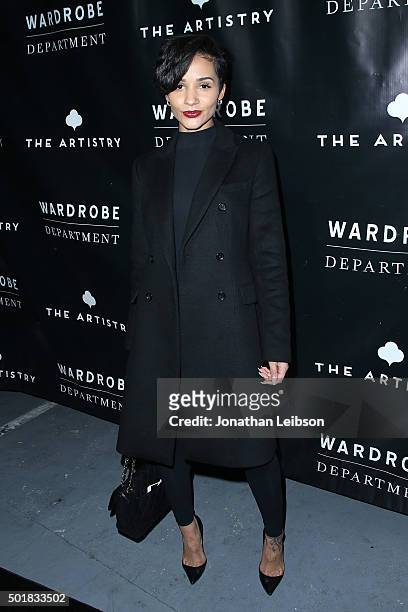 Tanaya Henry attends the Wardrobe Department LA grand opening at Wardrobe Department on December 17, 2015 in Los Angeles, California.