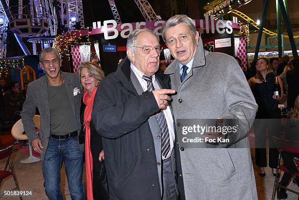 Journalist Michel ChevaletÊand Alain Madelin attend the 'Jours de Fete au Grand Palais' Fete foraine Opening at Grand Palais on December, 2015 in...